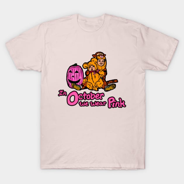 October Pink T-Shirt by BlueTiger